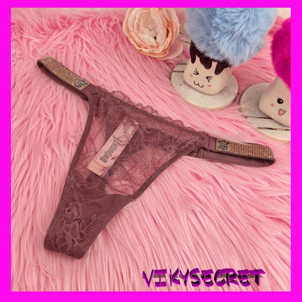 ❤️ NWT Victoria’s Secret Beige Brown Lace Panty Small ❤️